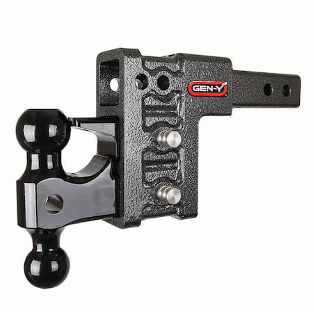 Gen-Y Hitch MEGA-DUTY 2 Shank 5 Drop 2K TW 16K Hitch & GH-051 Dual-Ball & GH-032 Pintle Lock GH-523